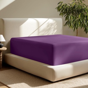 image:imageBare Home Full Extra Long Fitted Sheet  Extra Deep Pocket Fitted Sheet  Premium 1800 Microfiber  UltraSoft Wrinkle Free  Full XL Bottom Sheets Full XL  11 to 22 Pocket Light Grey14  Plum