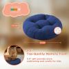 imageDegrees of Comfort 6Pcs Round Floor Cushions for Kids Waterproof Flexible Seating for Classroom Elementary Safe Smolder Resistance Sitting Pillows with Handles 15inch AssortedVibrant