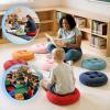 imageDegrees of Comfort 6Pcs Round Floor Cushions for Kids Waterproof Flexible Seating for Classroom Elementary Safe Smolder Resistance Sitting Pillows with Handles 15inch AssortedLovely