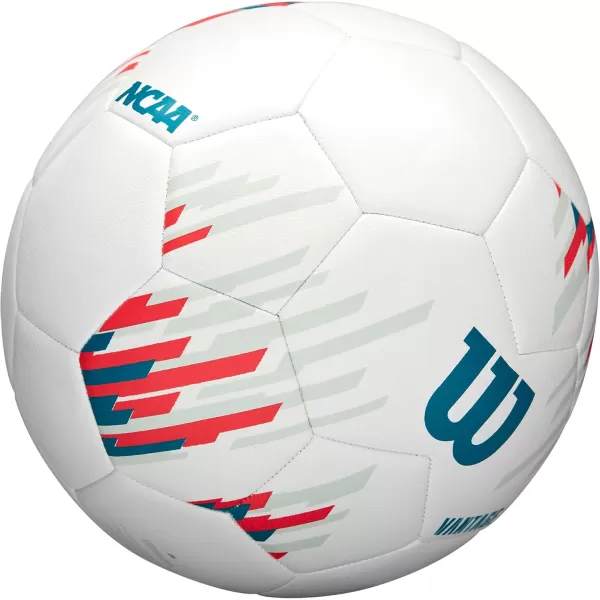 imageWILSON NCAA Vantage Soccer Balls  Size 3 Size 4 and Size 5WhiteTeal