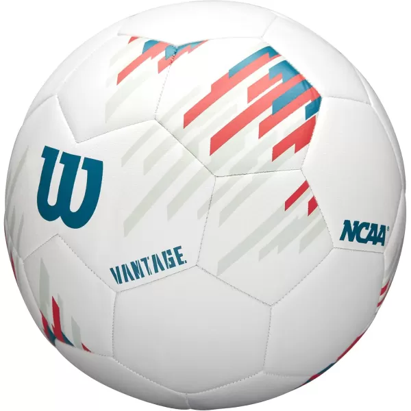 imageWILSON NCAA Vantage Soccer Balls  Size 3 Size 4 and Size 5WhiteTeal