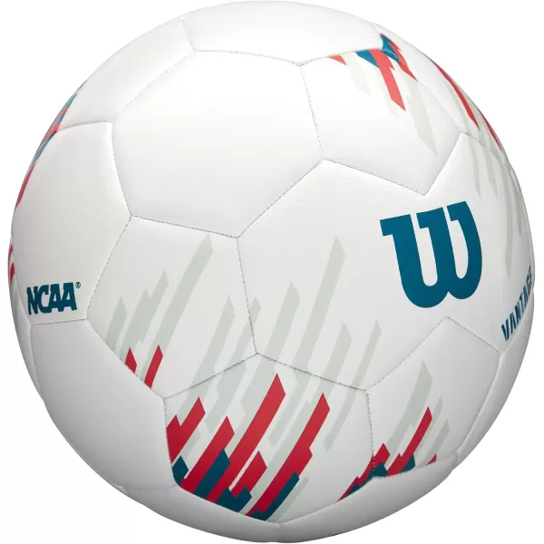 imageWILSON NCAA Vantage Soccer Balls  Size 3 Size 4 and Size 5WhiteTeal