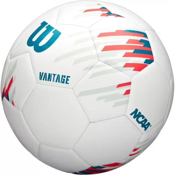 imageWILSON NCAA Vantage Soccer Balls  Size 3 Size 4 and Size 5WhiteTeal