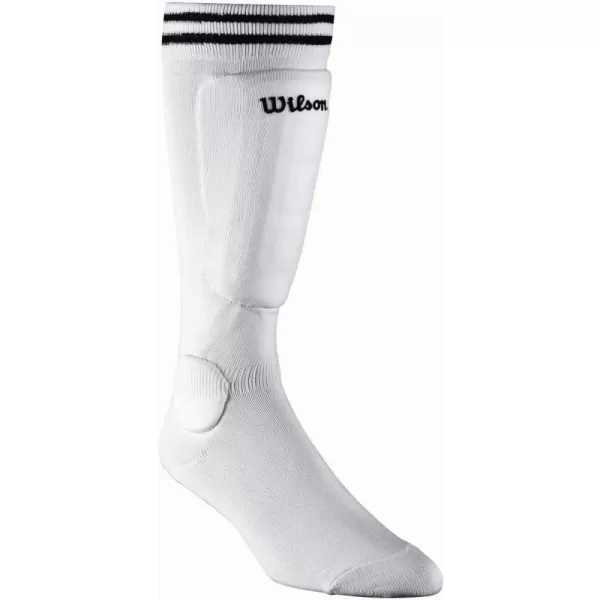 imageWILSON Soccer Sock Shin Guards  Youth and Peewee SizesWhite