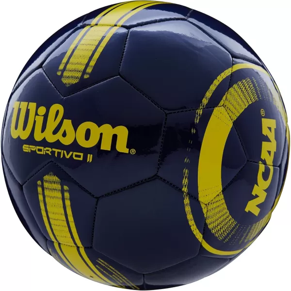 imageWILSON NCAA Sportivo II Soccer Balls  NavyYellow