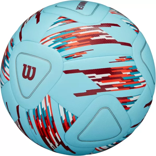 imageWILSON NCAA Vanquish Match Soccer Ball  Size 4 BlueRedPurple