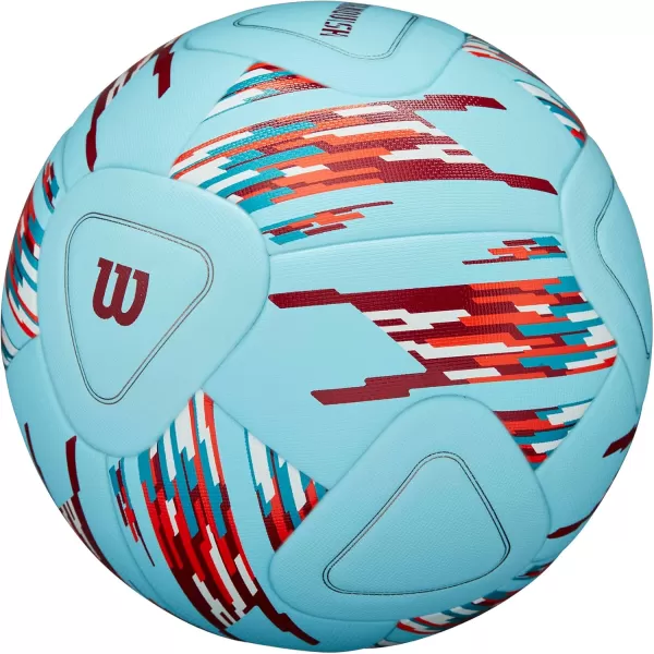 imageWILSON NCAA Vanquish Soccer Ball  Size 5 BlueRedWhite