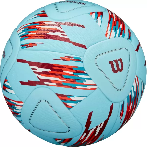 imageWILSON NCAA Vanquish Soccer Ball  Size 5 BlueRedWhite