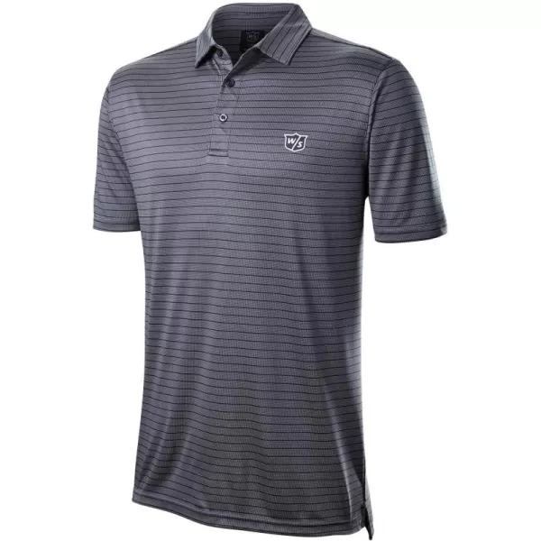 imageWILSON Mens Stripe Polo ShirtNavy