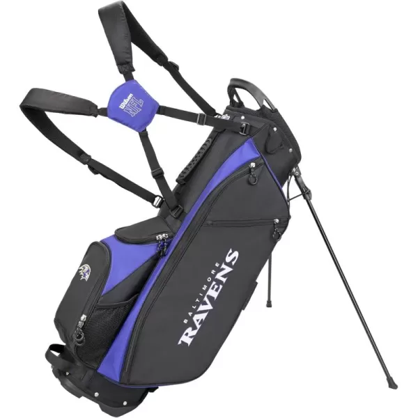 imageWILSON NFL Golf Bag  Cart and CarryBaltimore Ravens