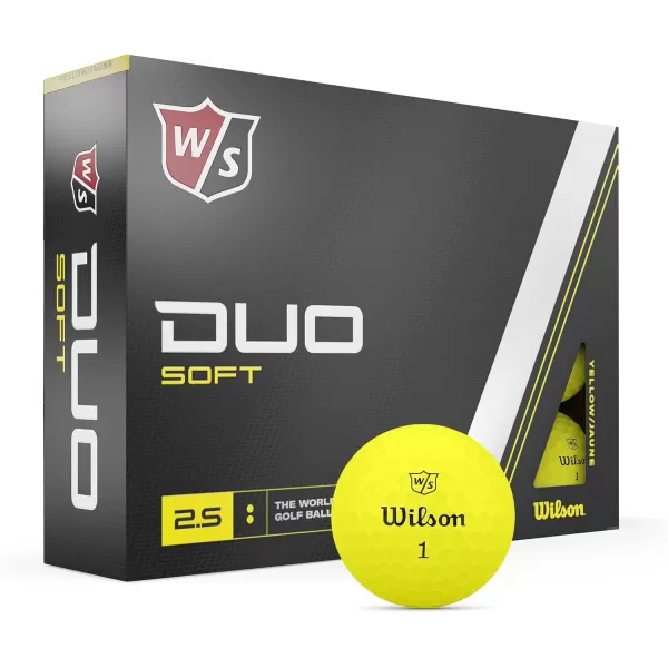 imageWILSON Staff 2023 Duo Soft Golf Balls  12 BallsYellow