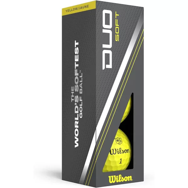 imageWILSON Staff 2023 Duo Soft Golf Balls  12 BallsYellow