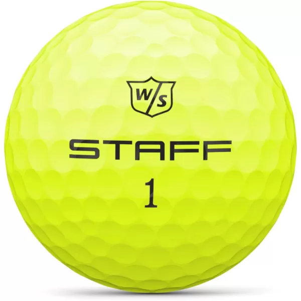 imageWILSON Staff Model Golf Balls  12 PackYellow