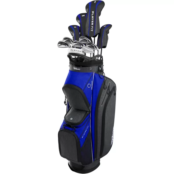 imageWilson Mens PlayerFit Complete Golf Set with Cart Bag  Mens Right Hand Regular Graphite