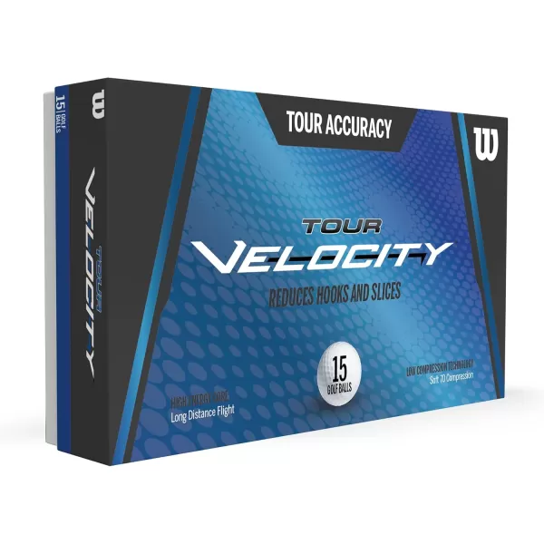 imageWilson Sporting Goods Tour Velocity Accuracy 15Ball Pack White