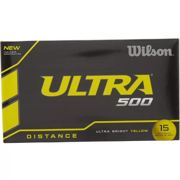 imageWilson Ultra 500 Distance Golf BallYellow