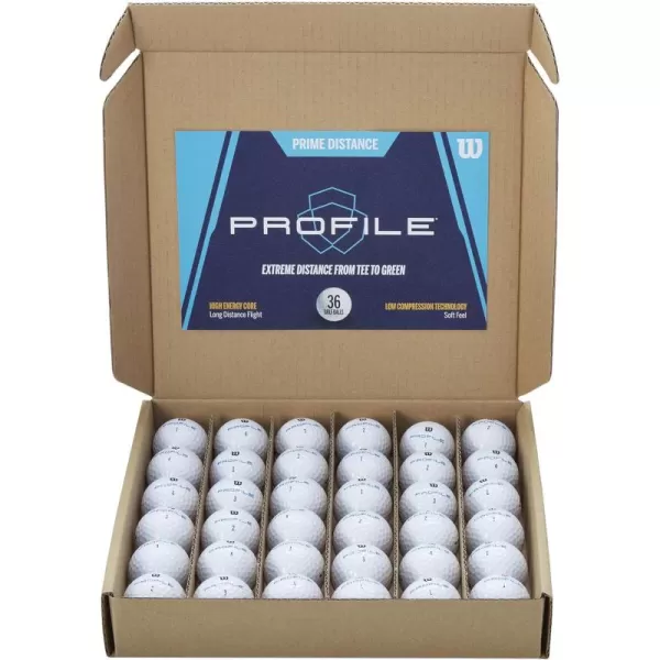 imageWILSON Profile Distance Golf Ball 36 pack