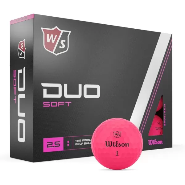 imageWILSON Staff 2023 Duo Soft Golf Balls  12 BallsPink