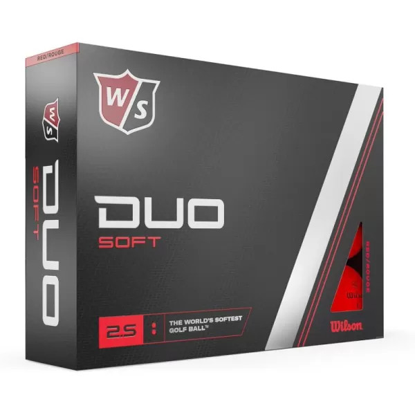 imageWILSON Staff 2023 Duo Soft Golf Balls  12 BallsRed