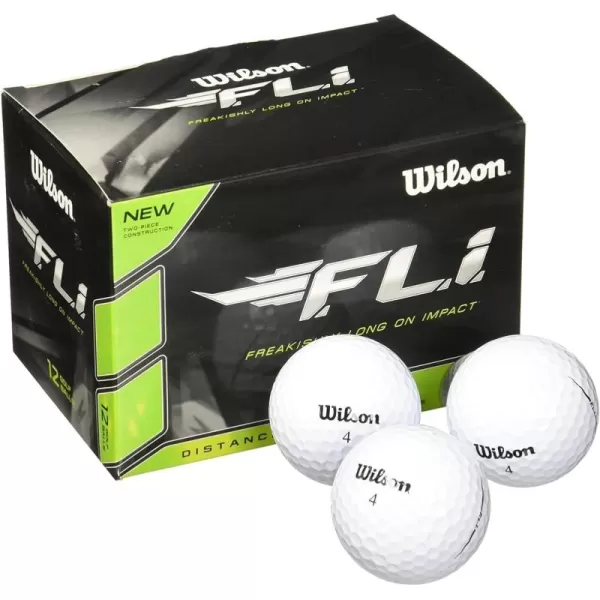 imageWILSON Staff FLI Golf Balls Pack of 12 White