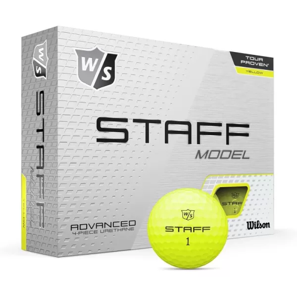 imageWILSON Staff Model Golf Balls  12 PackYellow