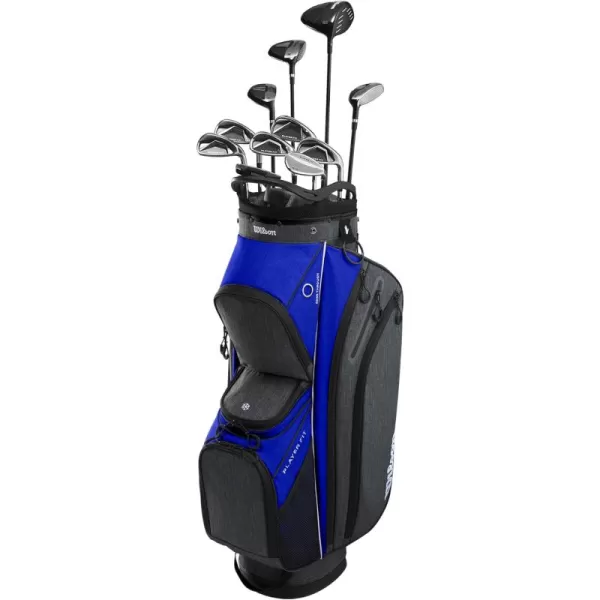 imageWilson Mens PlayerFit Complete Golf Set with Cart Bag  Mens Right Hand Regular Graphite