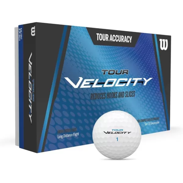 imageWilson Sporting Goods Tour Velocity Accuracy 15Ball Pack White