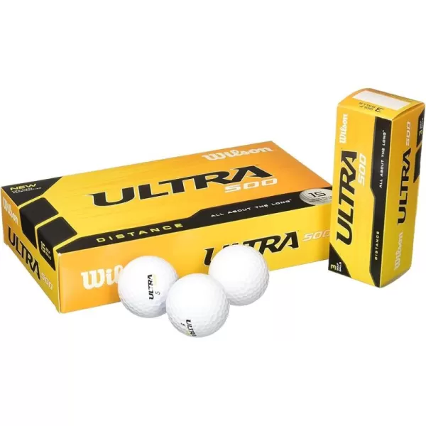 imageWilson Ultra 500 Distance Golf BallWhite