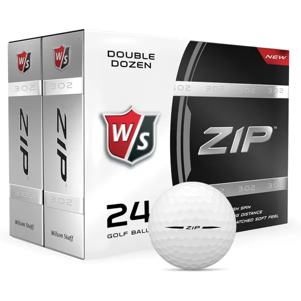 imageWILSON Staff Zip Golf Balls Pack of 24White