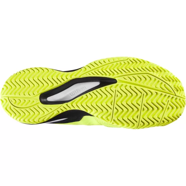 imageWILSON UnisexChild Rush Pro Ace Junior SneakerSafety YellowBlackWhite