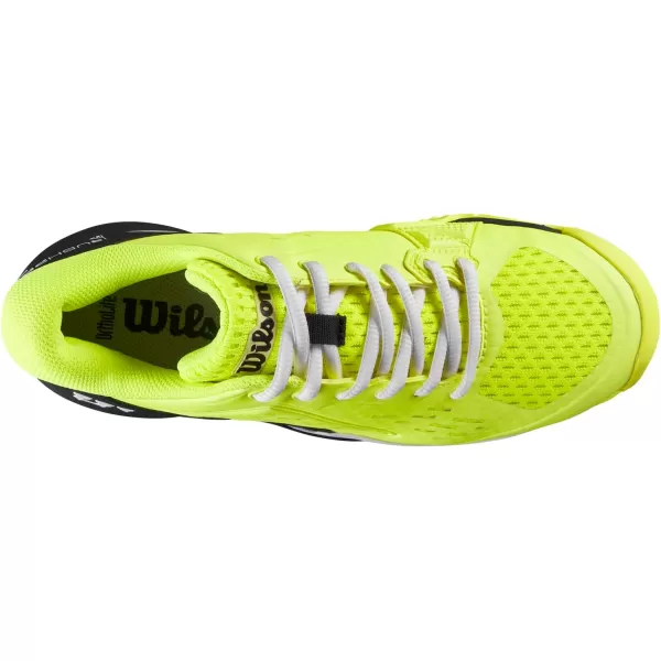 imageWILSON UnisexChild Rush Pro Ace Junior SneakerSafety YellowBlackWhite