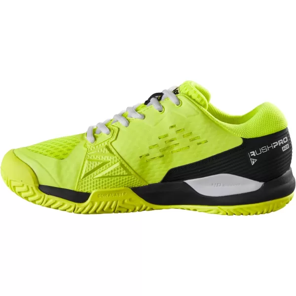 imageWILSON UnisexChild Rush Pro Ace Junior SneakerSafety YellowBlackWhite