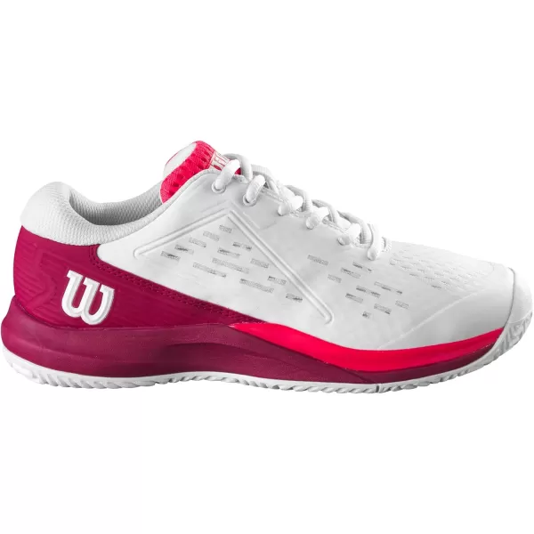 imageWILSON UnisexChild Rush Pro Ace Junior SneakerWhiteBeet RedDiva Pink