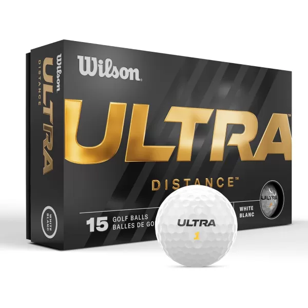 imageWilson 23 Ultra Golf Balls  15 PackWhite