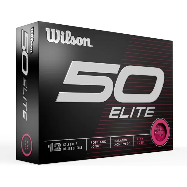 imageWilson Fifty Elite Golf Balls  12 PackPink