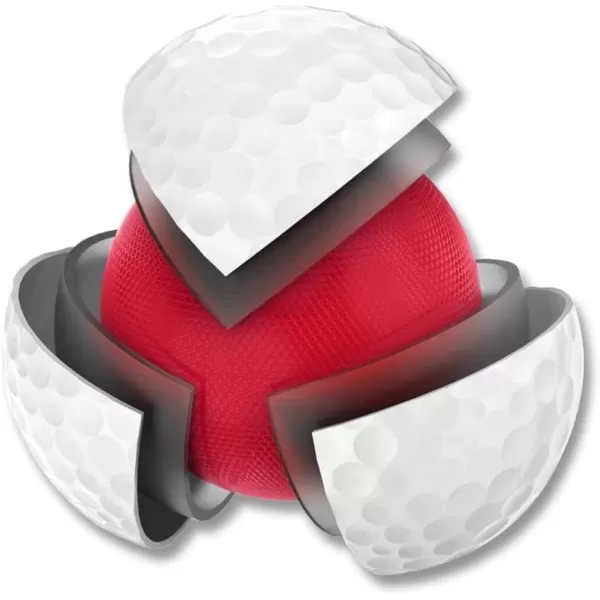 imageWilson Staff Triad Golf Balls  12 PackWhite