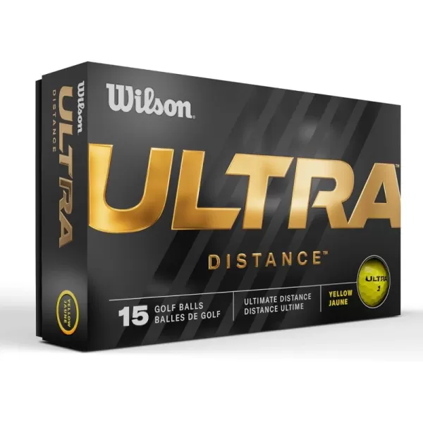 imageWilson 23 Ultra Golf Balls  15 PackYellow