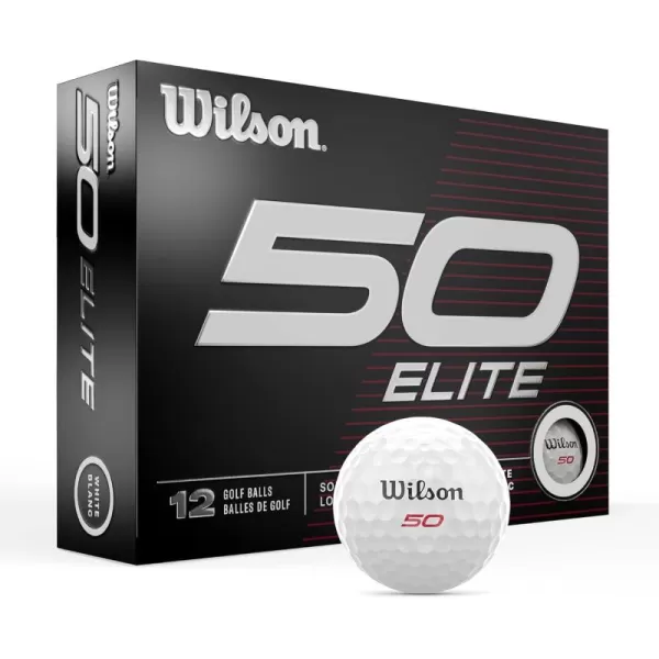 imageWilson Fifty Elite Golf Balls  12 PackWhite