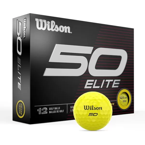 imageWilson Fifty Elite Golf Balls  12 PackYellow