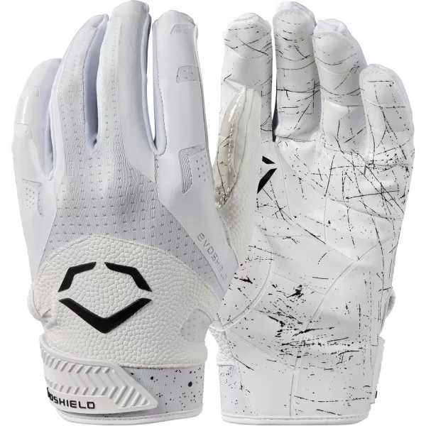 imageWILSON EvoShield Burst Football Receivers GlovesWhite