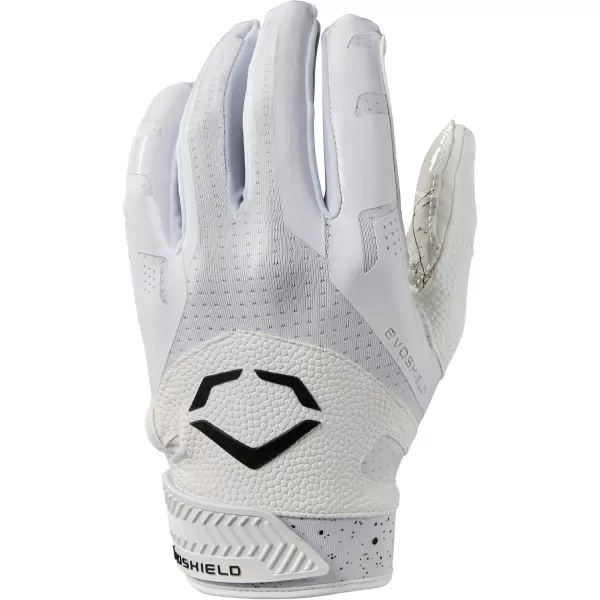 imageWILSON EvoShield Burst Football Receivers GlovesWhite