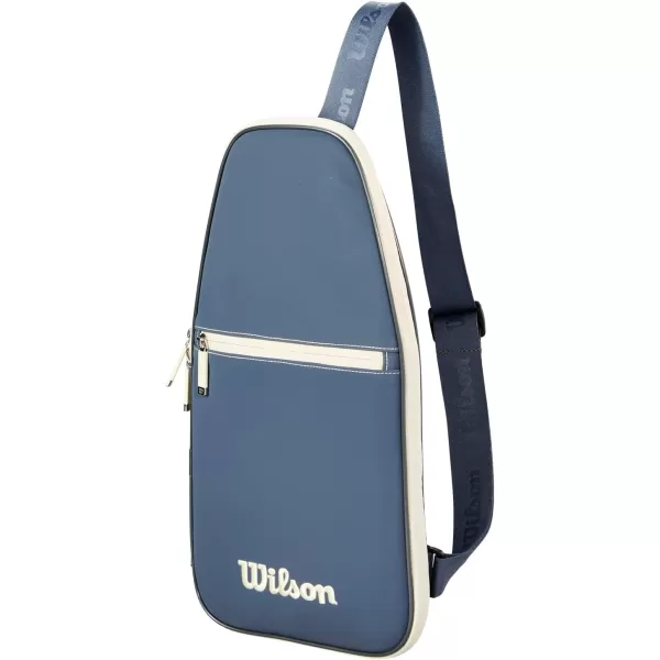 imageWILSON Pickleball Soft Cover Bag  Holds 1 Pickleball Paddle BlueCream