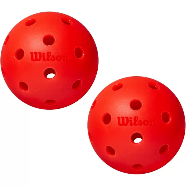 imageWILSON TRU 32 Pro Pickleballs  2 Pack Red