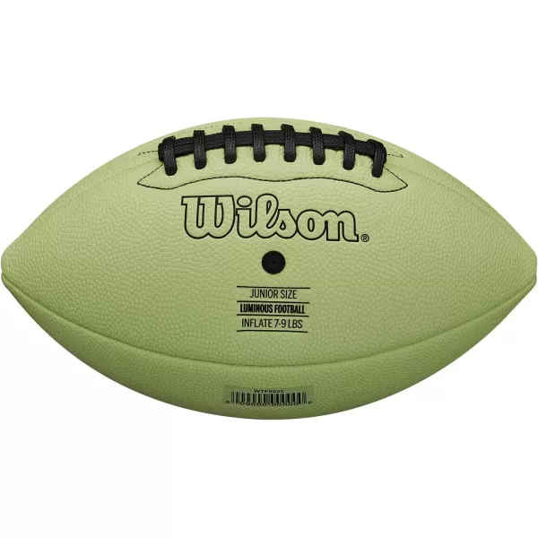 imageWilson Luminous Glow Football  Junior Size Green