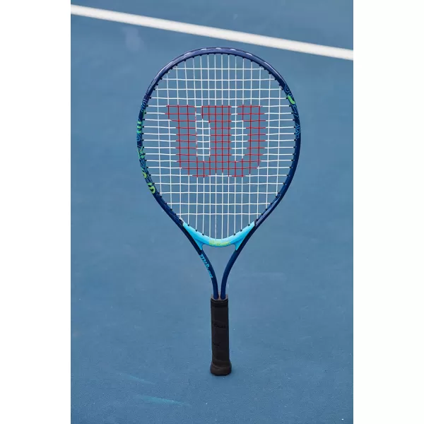 imageWilson US Open Jr Tennis Racket for Kids Aluminium BlueGreen 21Blue