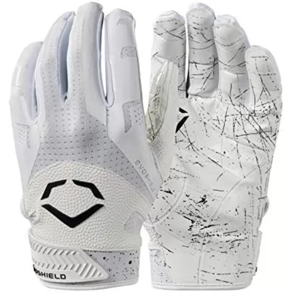 imageWILSON EvoShield Burst Football Receivers GlovesWhite