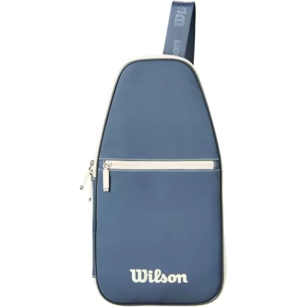 imageWILSON Pickleball Soft Cover Bag  Holds 1 Pickleball Paddle BlueCream