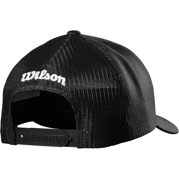 imageWILSON A2000 Leather Patch Snapback HatBlack