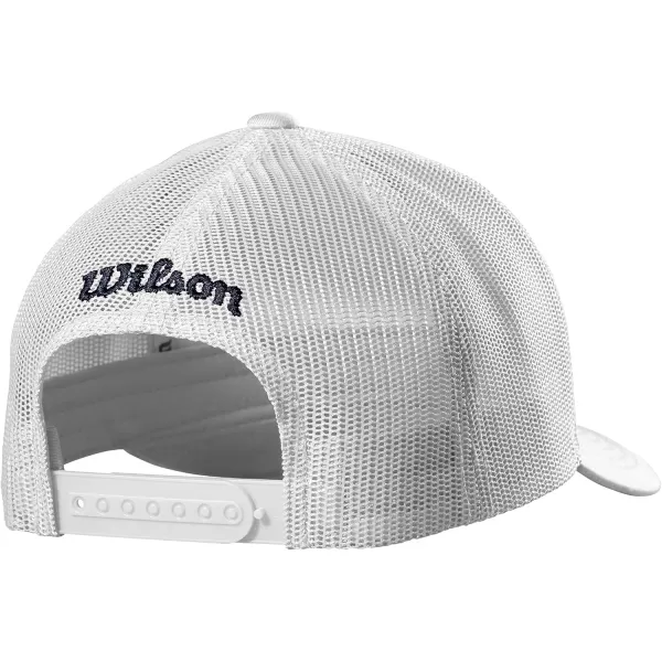 imageWILSON A2000 Leather Patch Snapback HatNavyWhite