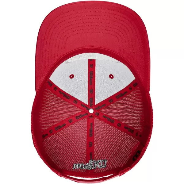 imageWILSON A2000 Leather Patch Snapback HatScarlet